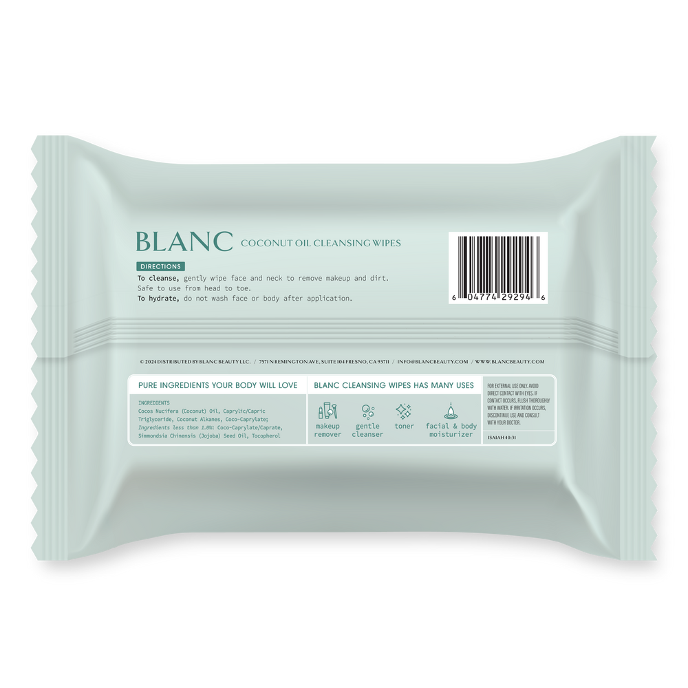 Coconut Oil Cleansing Wipes